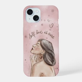 Étui pour téléphone Amour de Soi | Fille en rose