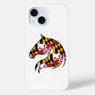 Étui pour téléphone avec drapeau du Maryland tête 