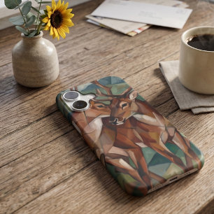 Étui pour téléphone en forme de renne de style cub