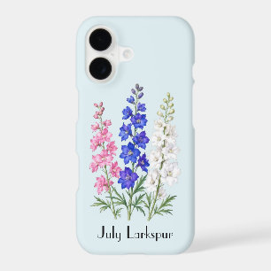 Étui pour téléphone Fleurs de Delphinium de juille