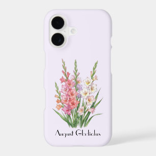 Étui pour téléphone Fleurs de Glaïeul d'Août