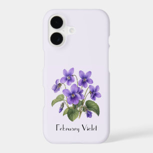 Étui pour téléphone Fleurs Violettes de Février