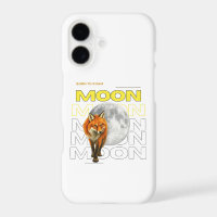 Étui pour téléphone Fox Moon Né pour errer