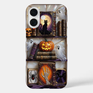 Étui pour téléphone Halloween Chat Fantôme Étagère