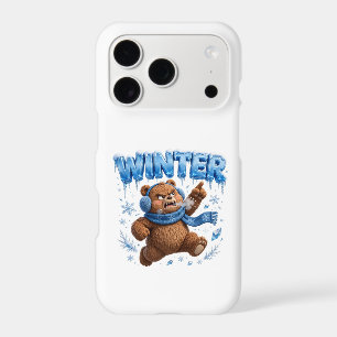 Étui pour téléphone Hiver Ours avec Cache-Oreilles