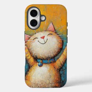 Étui pour téléphone I6 à motif de chat fantaisiste