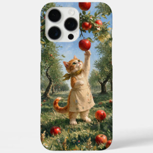 Étui pour téléphone Marron Autumn Apple Tree Kitte