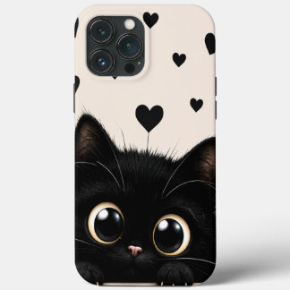 Étui pour téléphone Peekaboo Minuit Kitten
