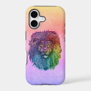 Étui pour téléphone portable Lion Arc-en-Ciel