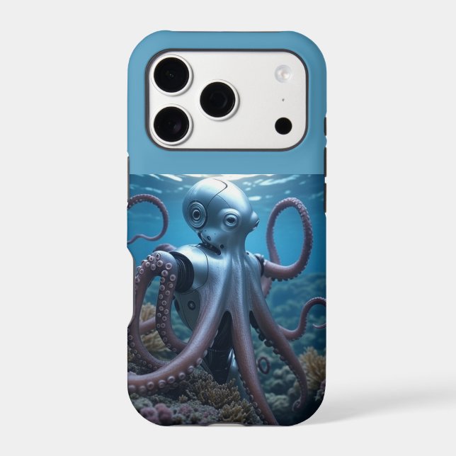 Étui robuste Cyber Octopus Apple iPhone 17 Pro com (Verso)