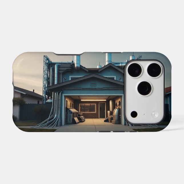 Étui robuste Garage Tech Upgrade pour Apple iPhone (Verso (Horizontal))