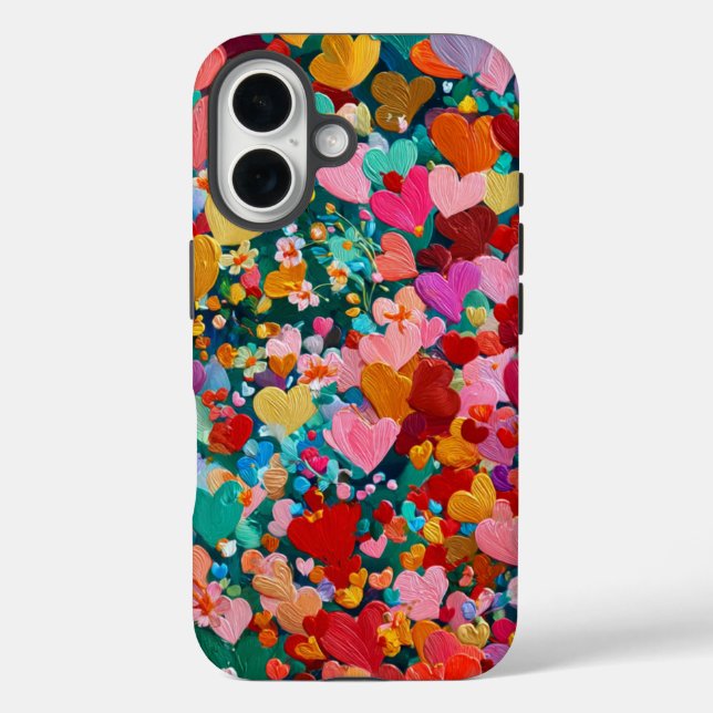 Étui robuste pour iPhone 16 Saint-Valentin | Roman (Verso)