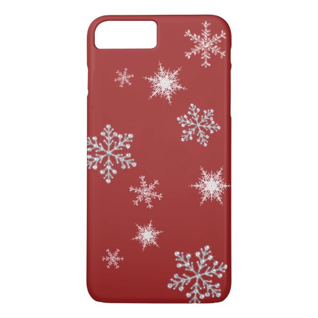 Étui rouge pour iPhone 7 Plus de Santa (Dos)