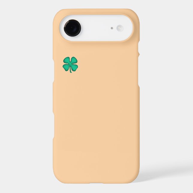 Étui tan pour iPhone 17 Air Lucky 4 Leaf Irish Clo (Verso)
