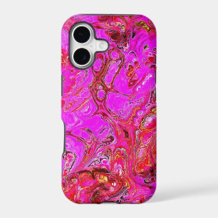 Étui téléphone Case Mate tourbillon magenta et ros