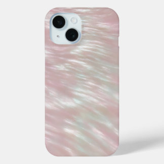 Étui Téléphone Vagues de Soie Rose Perle Pastel