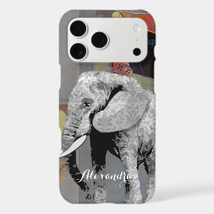 Etui téléphonique personnalisé Elephant Damask