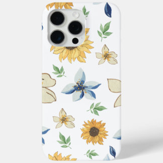Étuis Apple Iphone 15 Pro Max à motif floral joli