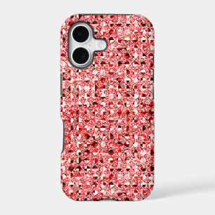 Étuis de téléphone à effet de sequin rouge