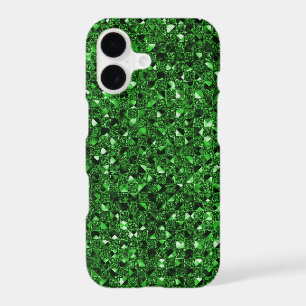 Étuis de téléphone à effet sequin vert