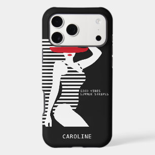 Étuis de téléphone à nom personnalisé Summer Woman