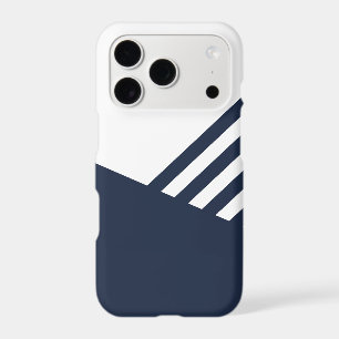 Étuis de téléphone bleu marine et blanc minimalist