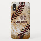 Étuis de téléphone personnalisés de baseball vinta