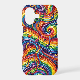 Étuis iPhone Arc-en-Ciel Musical Abstraits qui Fon