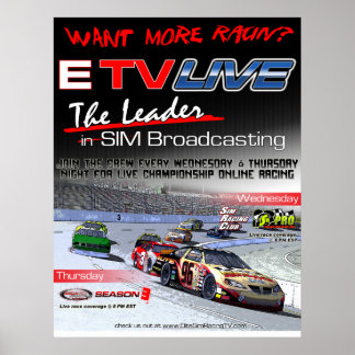 ETV Live Racin Poster