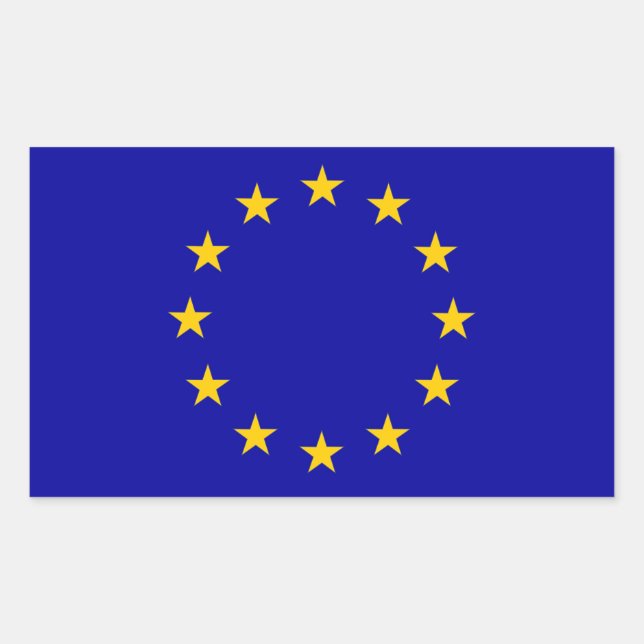 EU European Union flag Sticker (Front)
