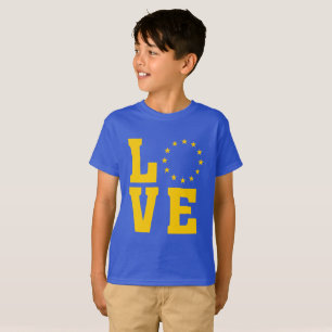 EU Flag, European Union, LOVE T-Shirt