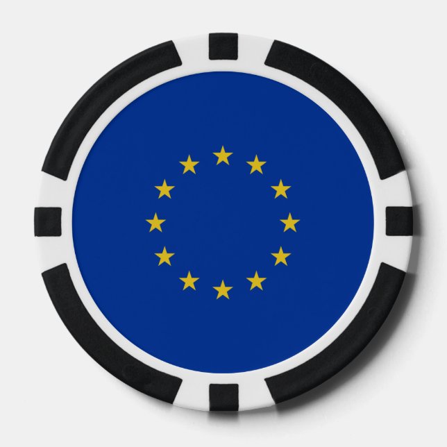 EU Flag Poker Chips (Front)