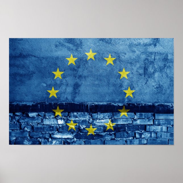 EU flag wall Poster (Front)