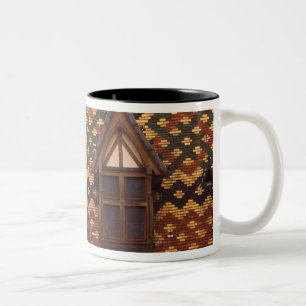 EU, France, Burgundy, Cote d'Or, Beaune. Tiled Two-Tone Coffee Mug