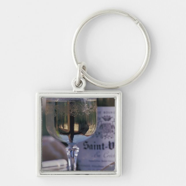 EU, France, Chablis, Local wine Keychain (Front)