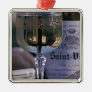 EU, France, Chablis, Local wine Metal Ornament
