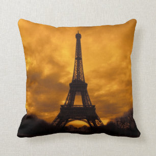 EU, France, Paris.  Eiffel Tower. Throw Pillow