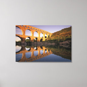 EU, France, Provence, Gard, Pont du Gard. 2 Canvas Print