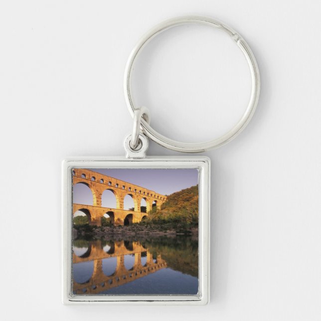 EU, France, Provence, Gard, Pont du Gard. 2 Keychain (Front)