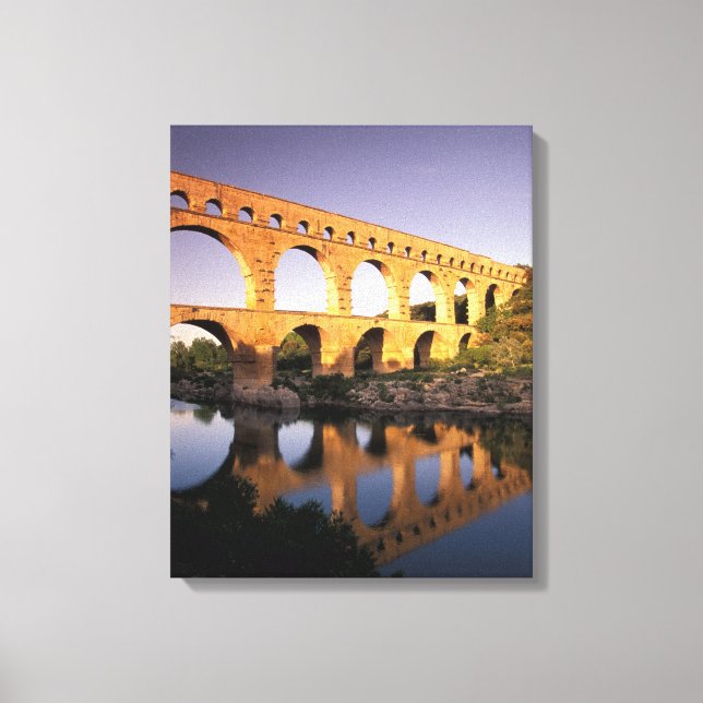 EU, France, Provence, Gard, Pont du Gard. 4 Canvas Print (Front)