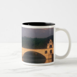 EU, France, Provence, Vaucluse, Avignon. Pont Two-Tone Coffee Mug
