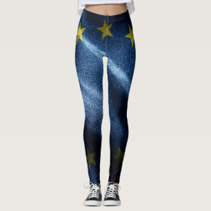 EU silk flag Leggings