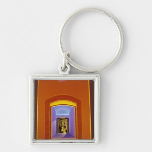 EU, Spain, Barcelona. Lit doorway near Picasso Keychain