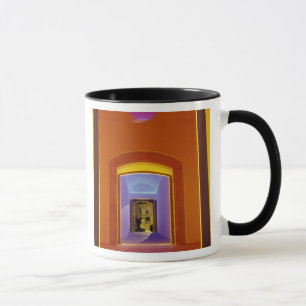 EU, Spain, Barcelona. Lit doorway near Picasso Mug