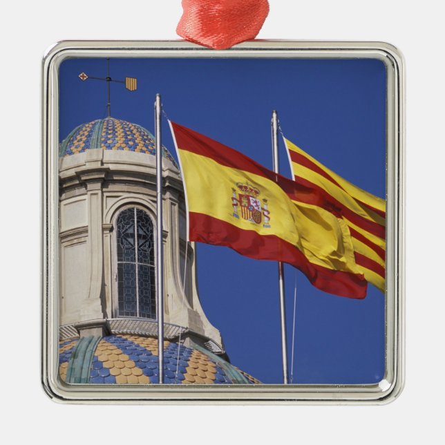 EU, Spain, Catalonia, Palau de la Generalitat. Metal Ornament (Front)