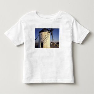 EU, Spain, Consuegro, La Mancha. Windmills and Toddler T-shirt