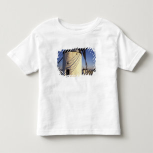 EU, Spain, Consuegro, La Mancha. Windmills and Toddler T-shirt