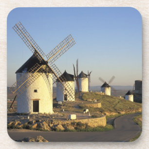 EU, Spain, La Mancha, Consuegra. Windmills and Coaster