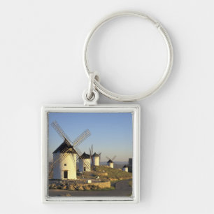 EU, Spain, La Mancha, Consuegra. Windmills and Keychain