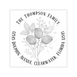 Euacalyptus Modern Simple Class of Return Address Self-inking Stamp